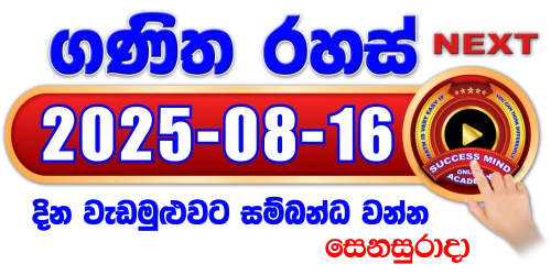 ගණිත රහස් සජීවී වැඩමුළුව - 2025/08/16